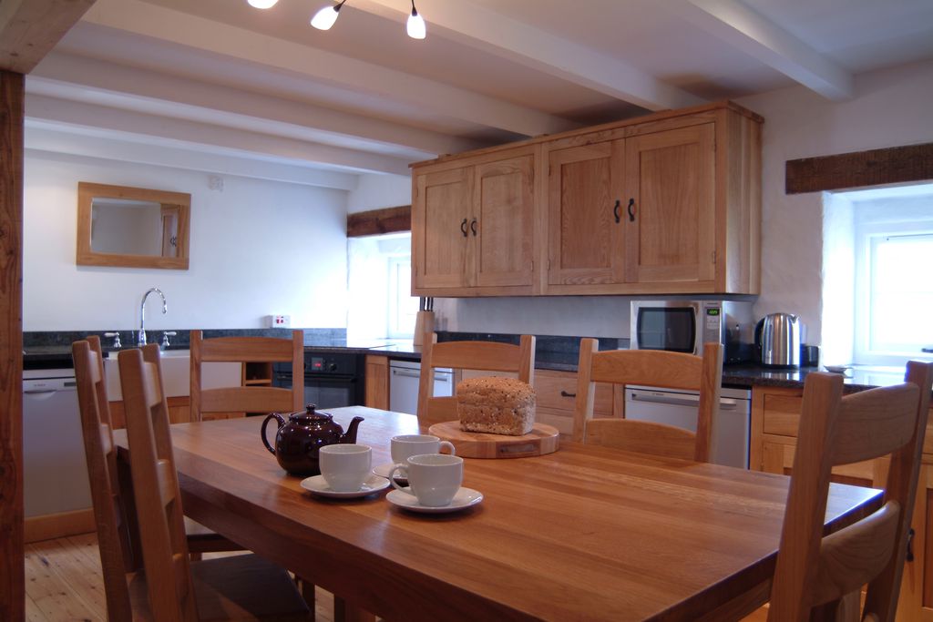 The Kitchen at the Mill with tea and bread on the table