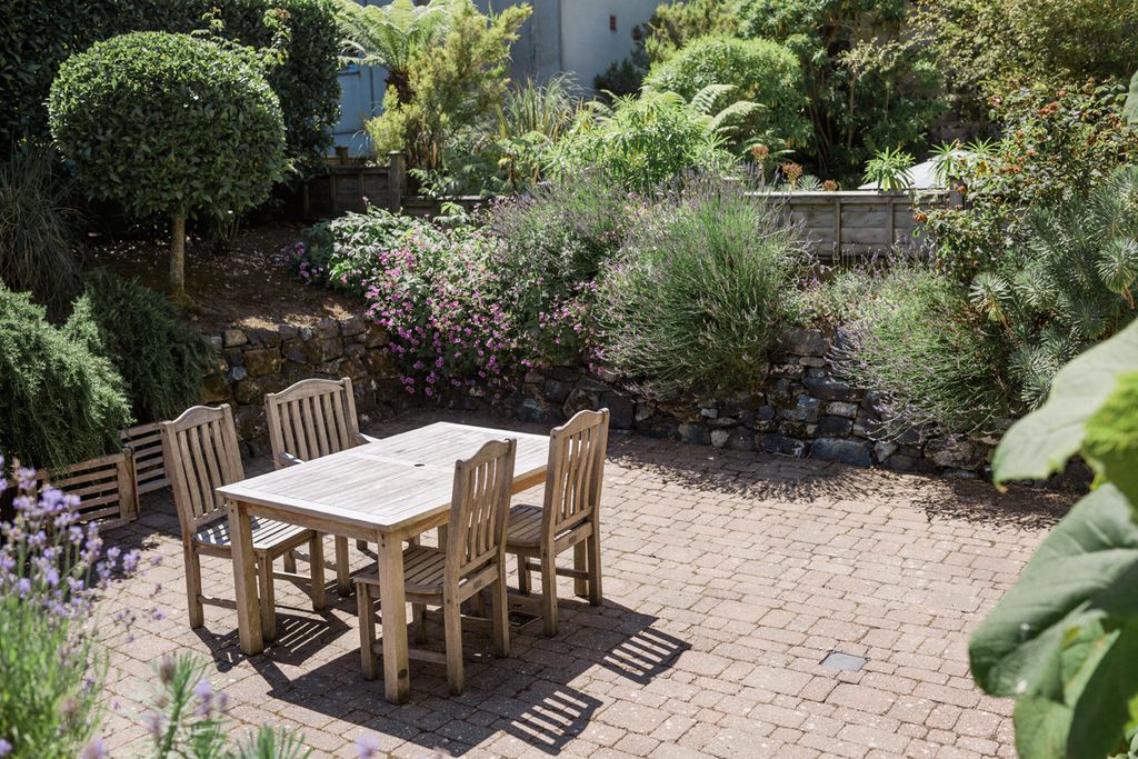 Outside seating area in the garden