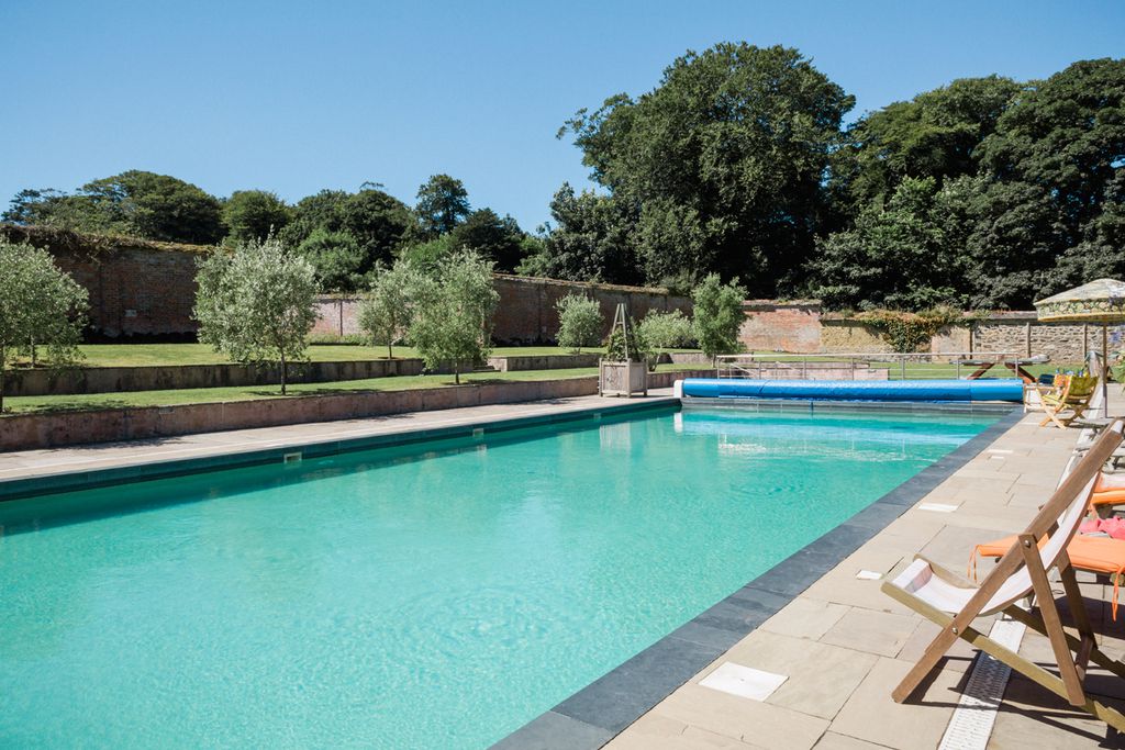 Heated outdoor pool