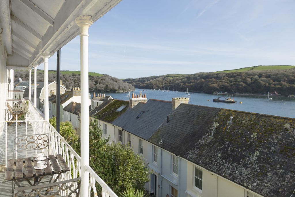 A view of Fowey from the balcony