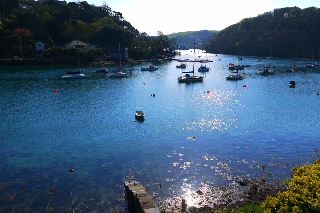 Views over the water from the terrace