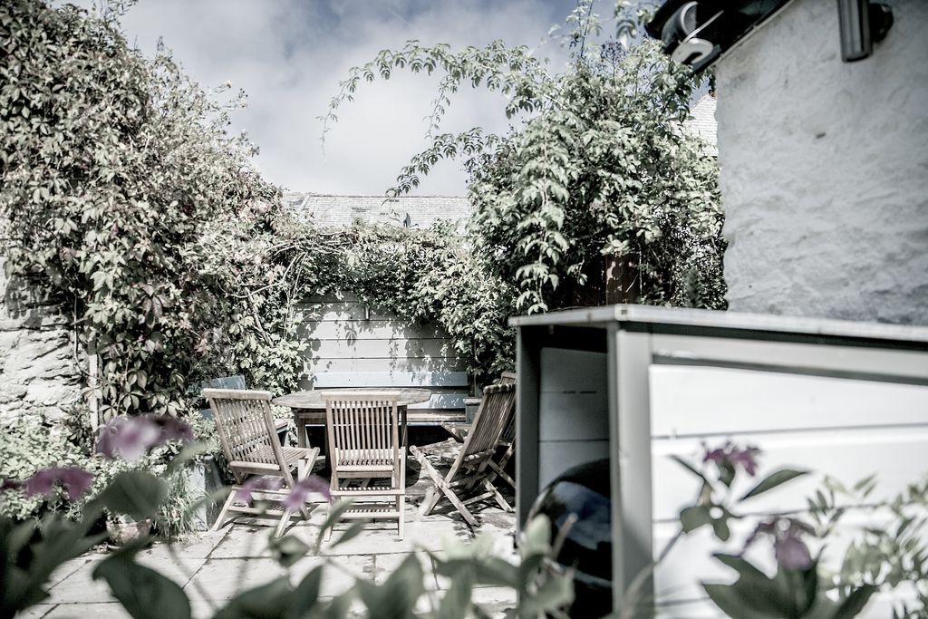 Garden with outside seating area