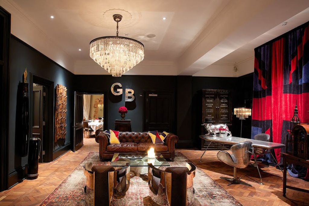 The lobby at the Glazebrook House Hotel in Devon