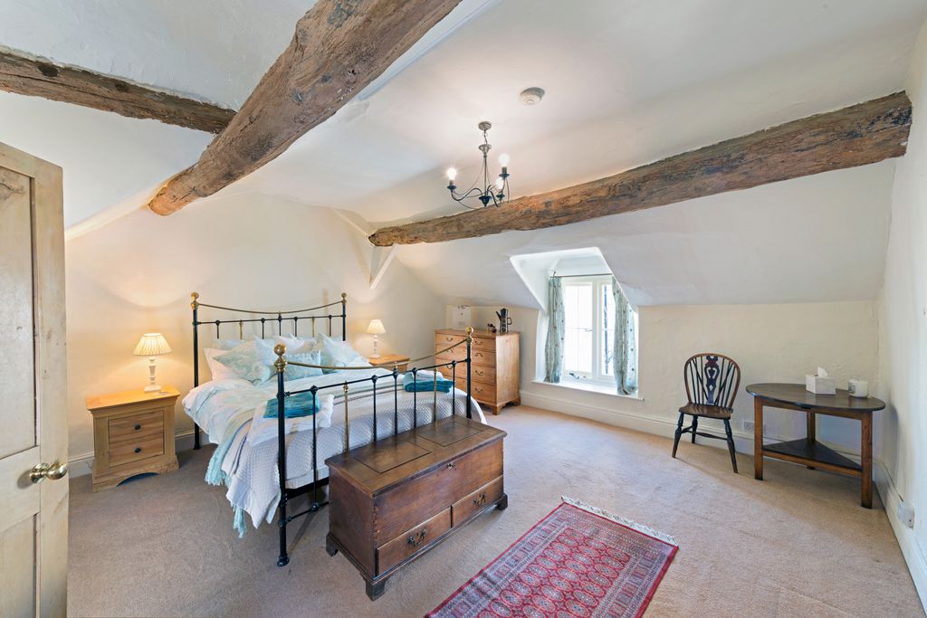 Large double bedroom at The Corner House in Tideswell, Derbyshire, England, Britain
