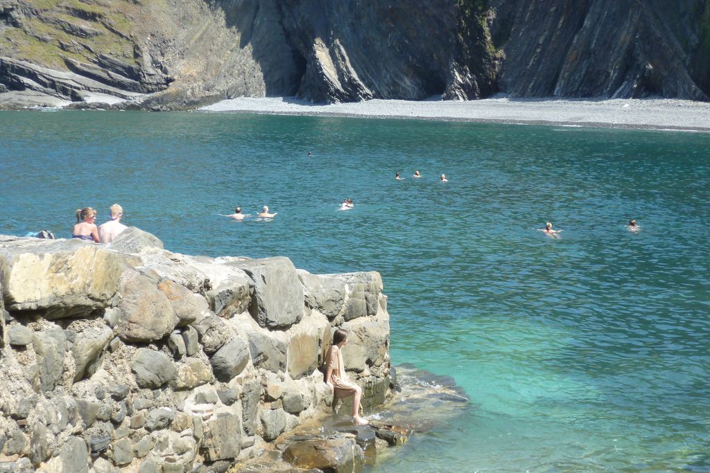 Swimming at the Quay in Devon