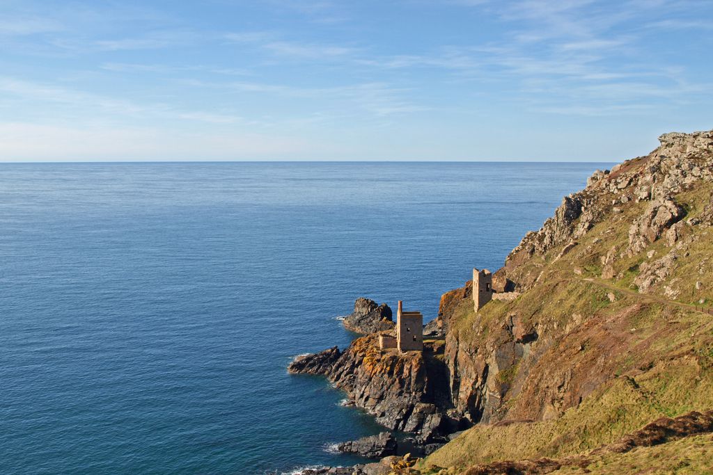 Ruins of a old mine on the coast