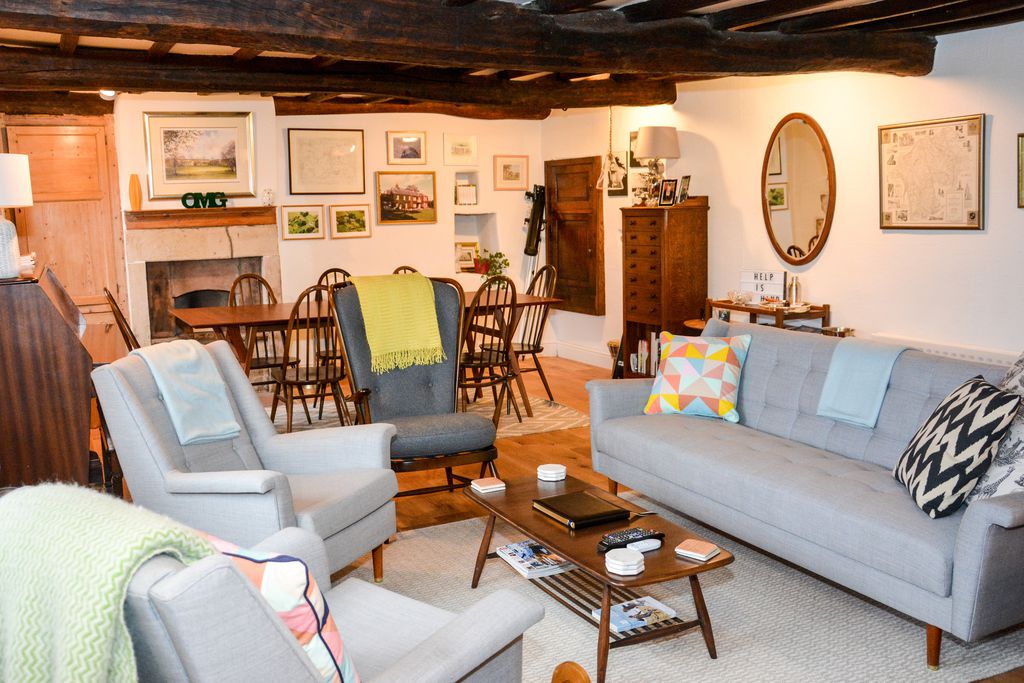 Make yourself at home at Fellgate Farm in Cumbria, with comfy and colourful interiors