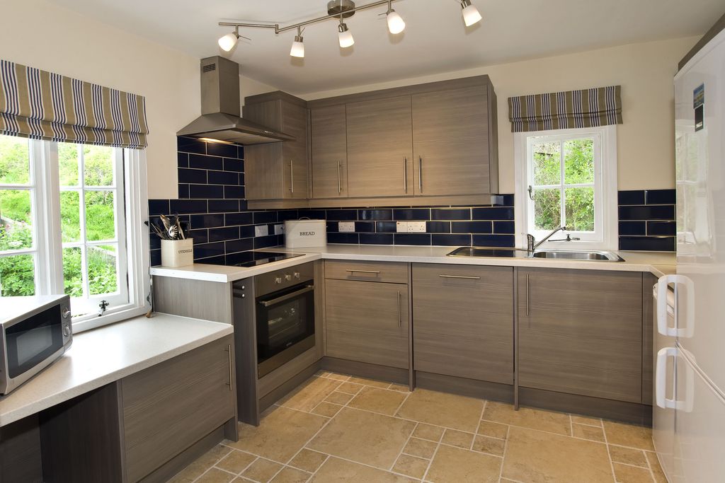 Modern kitchen at Upper & Lower Tregudda