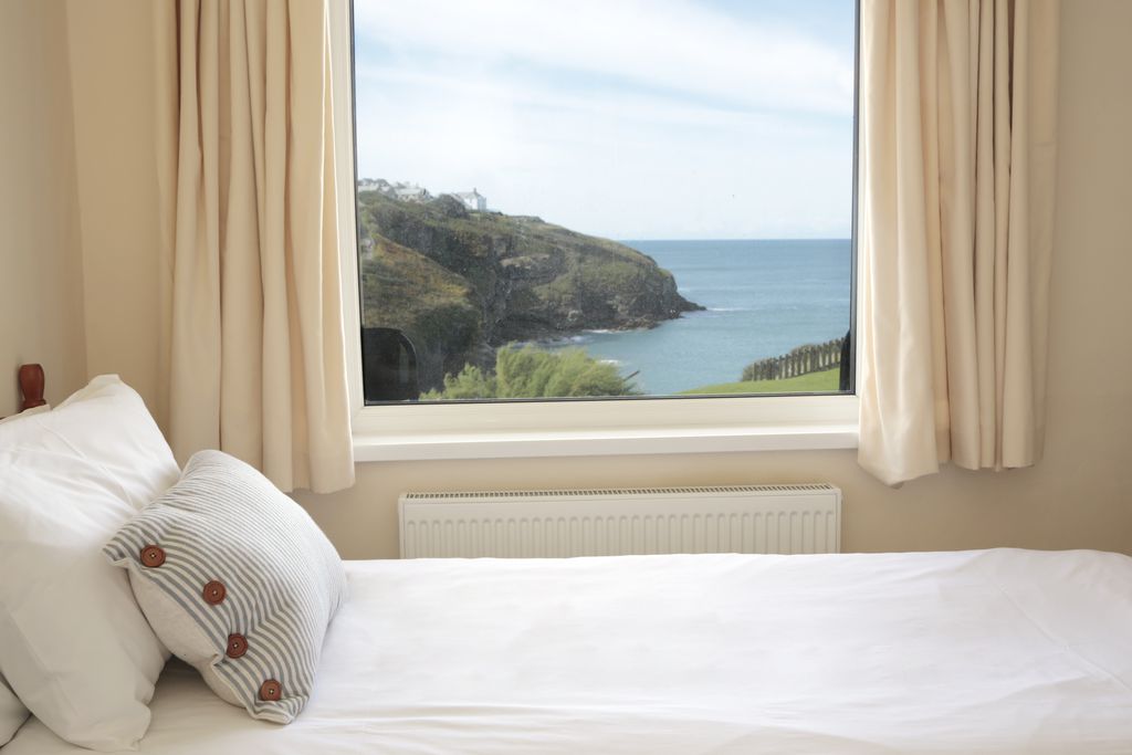 View from the window of the single bedroom