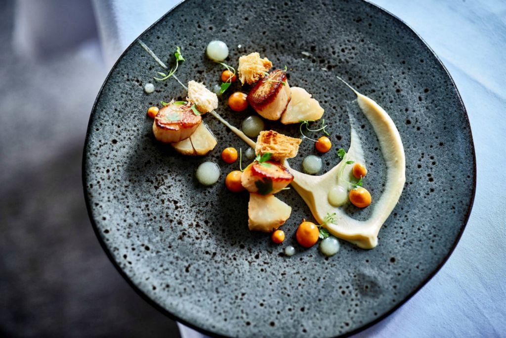 Scallop dish at the hotel