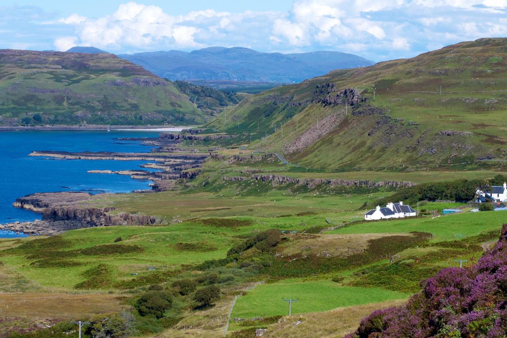 Treshnish Farm in Argyll sits alone in the heart of the Scottish countryside with the coastline just behind