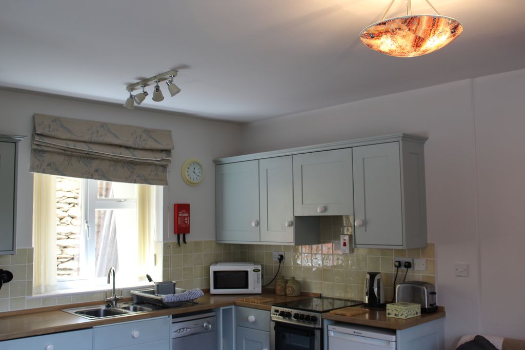 Open plan modern kitchen