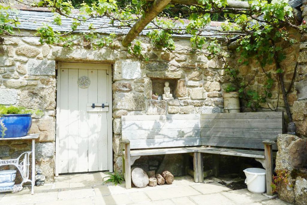 Patio with seating area