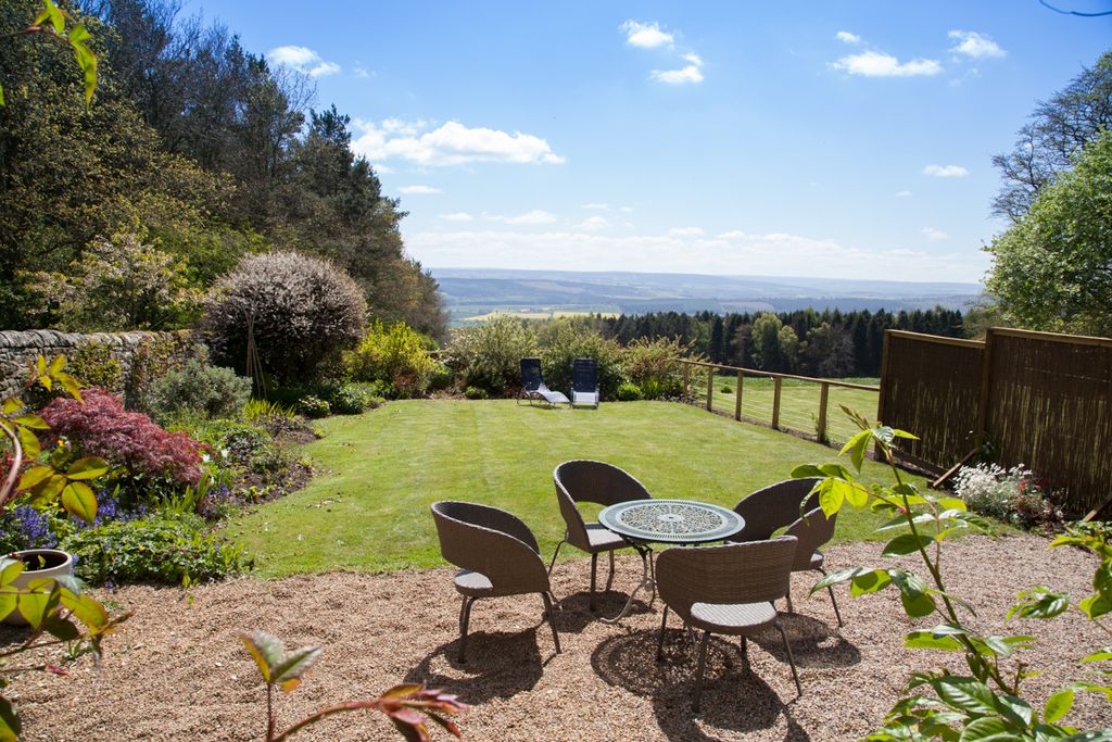 Beaufront Hill Head overlooking the Tyne valley from the garden 