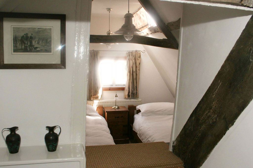 Twin bedroom at the Lantau Cottage
