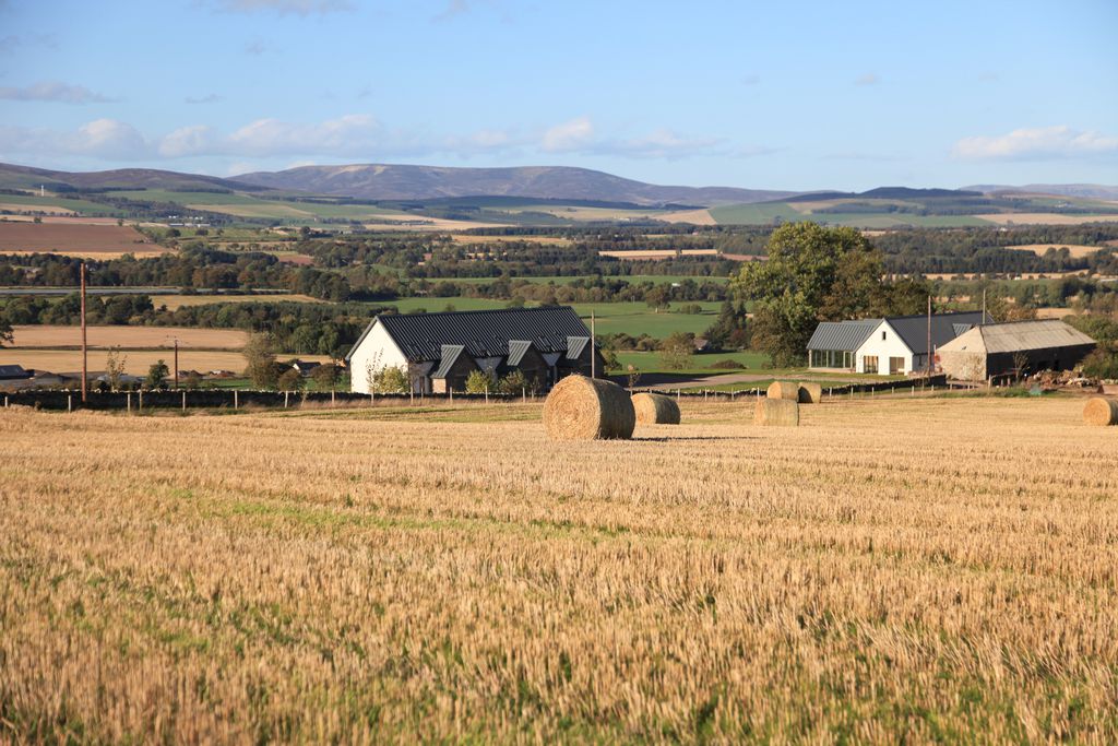 Balbinny Scotland view of the property situated in rolling countryside