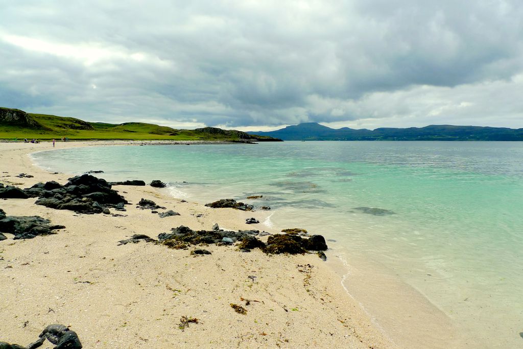 White sands and blue seas of the local beaches