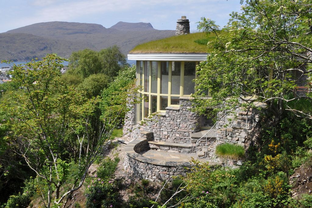 Exterior of Treetop House in Scotland