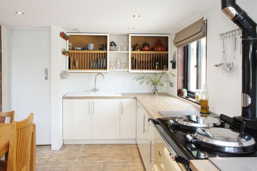 Cosy kitchen with a traditional aga