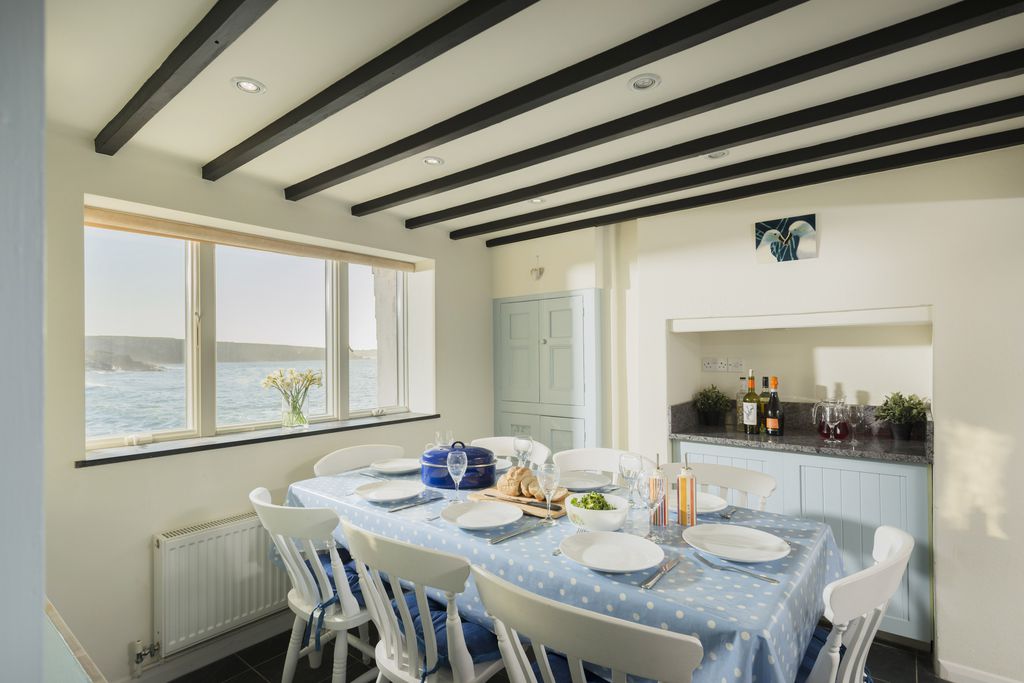 Dining room looking out to sea