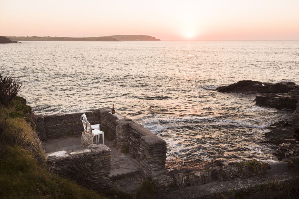 Terrace overlooking the sea