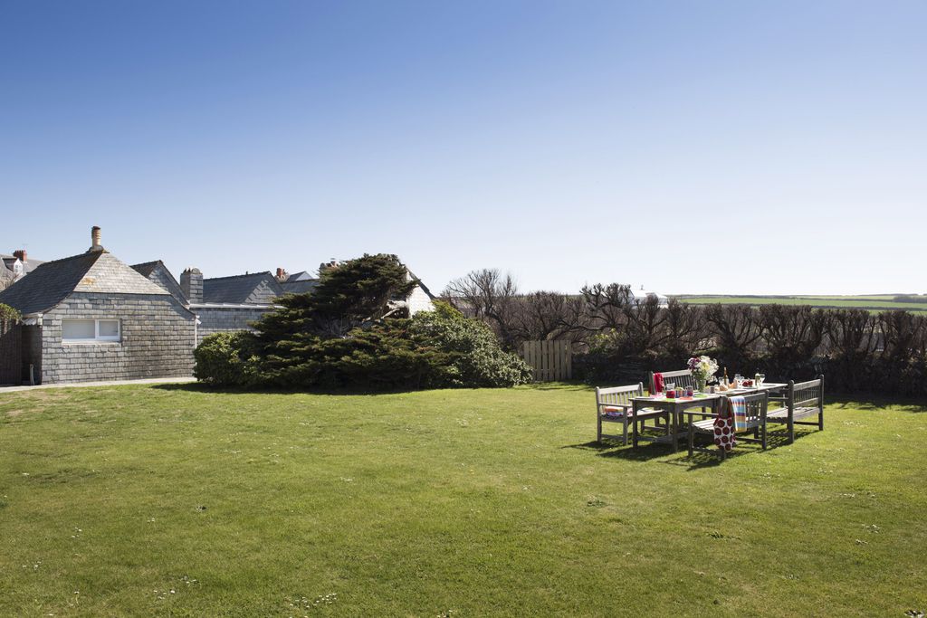 Garden with large seating area