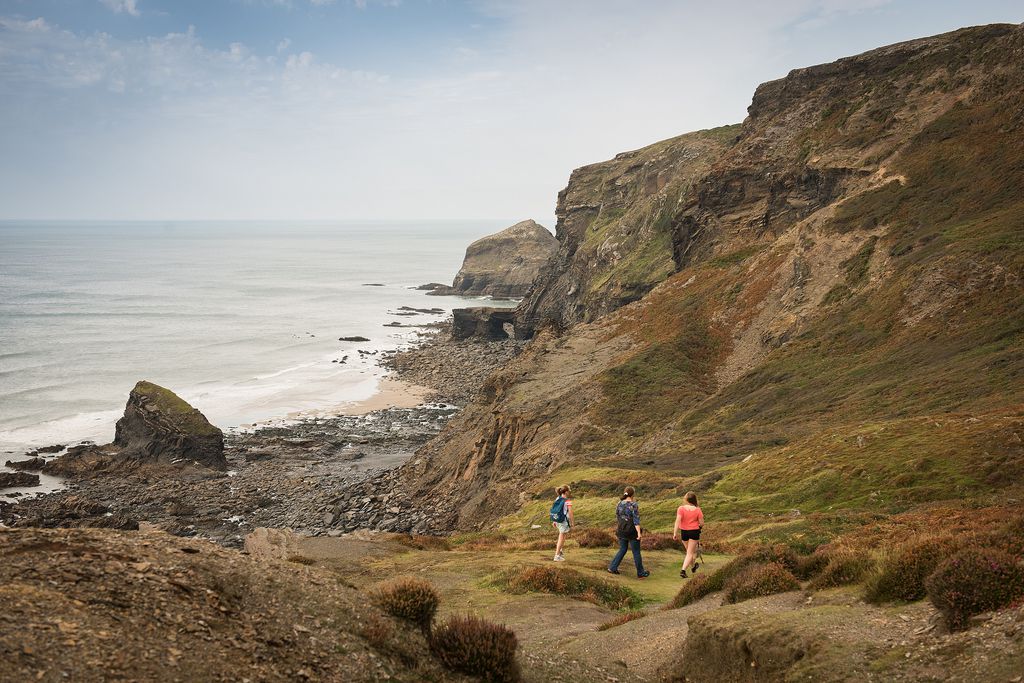 The coastline and local beach