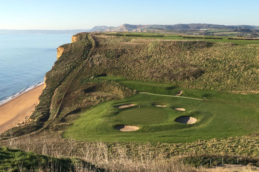 Golf course overlooking the sea