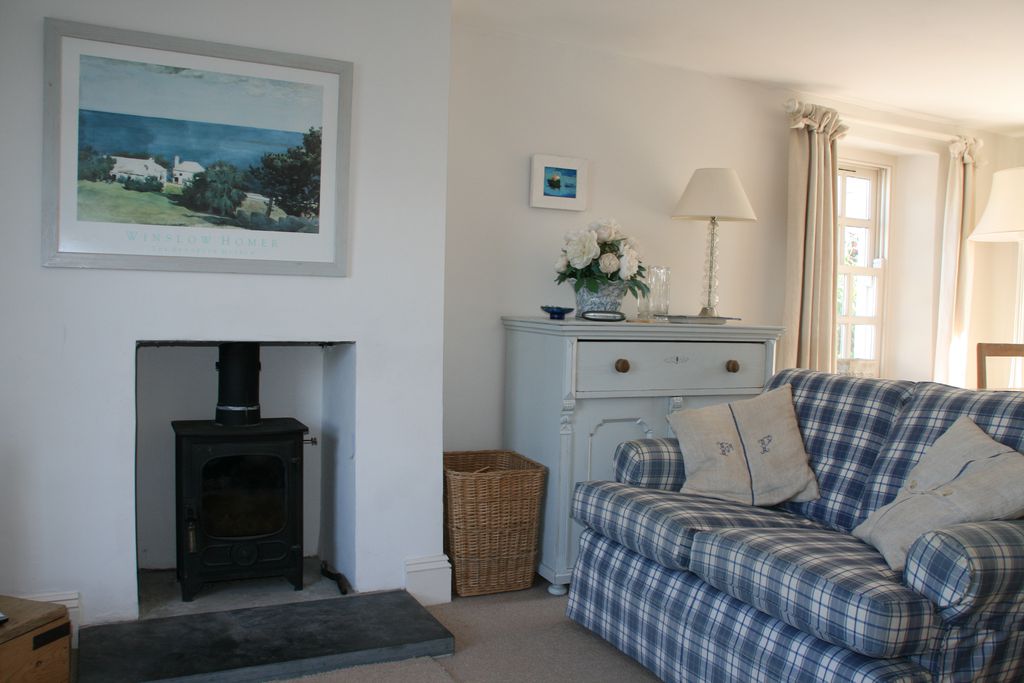 Sitting room with log burner