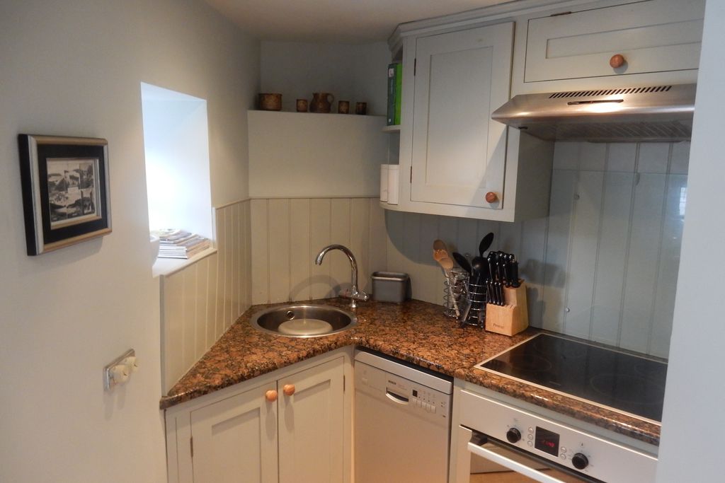 Kitchen at September Cottage in Cornwall