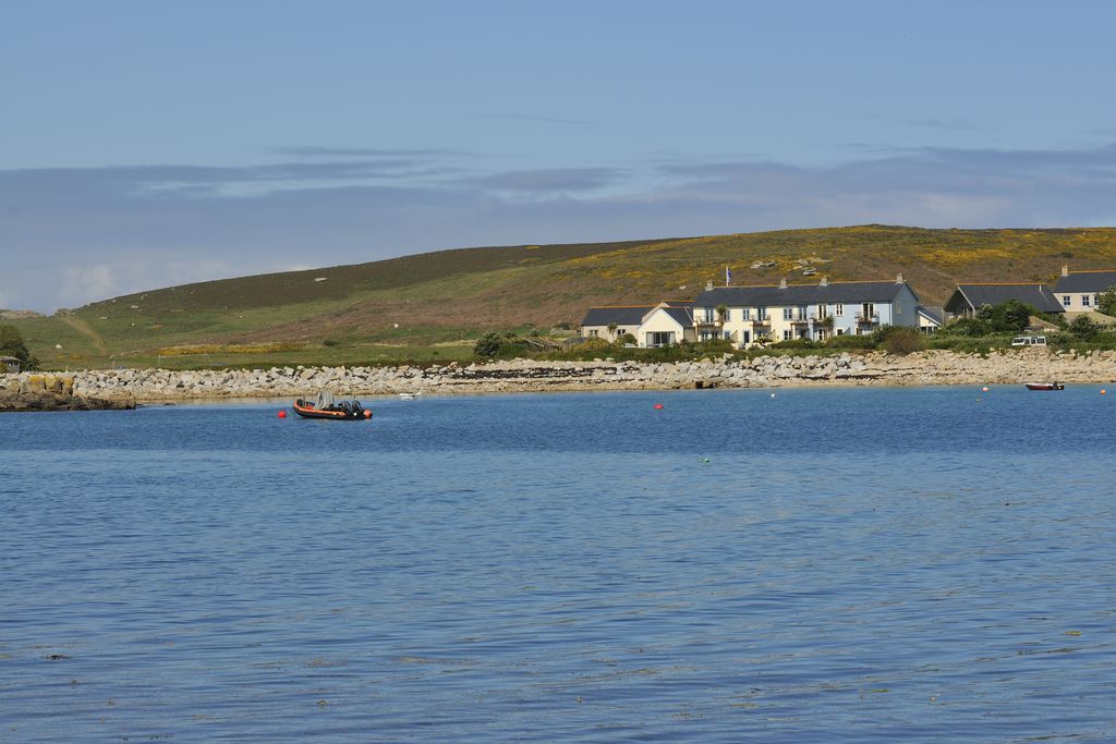 View of the hotel across the water