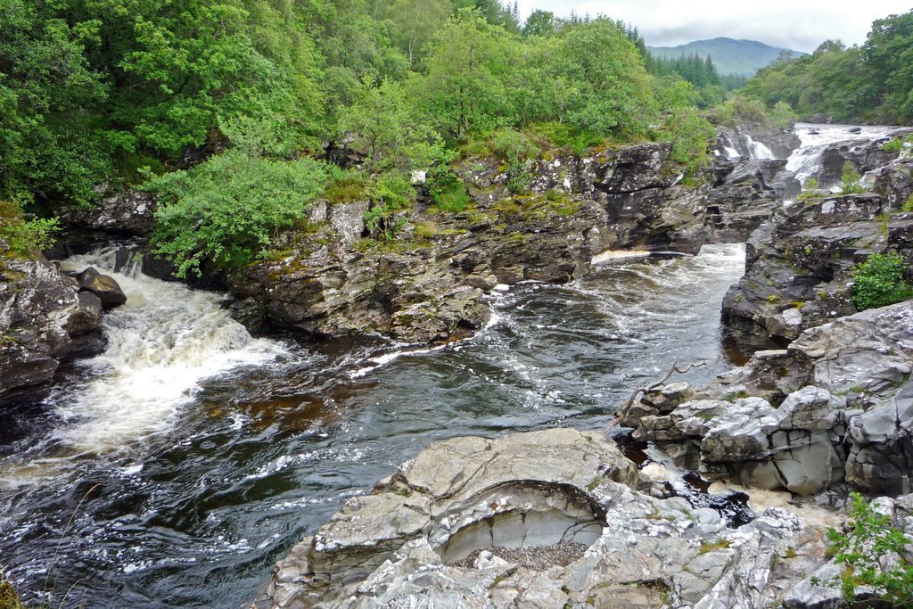 Standing on the bank of the river