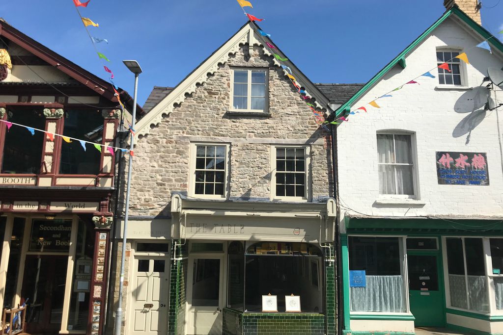 Exterior of Atelier Hay right in the heart of beautiful Hay on Wye, Powys