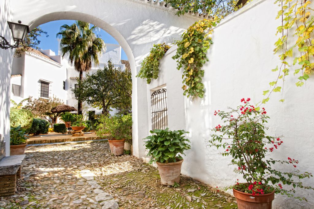 Entrance leading up to Hospederia Medina Sidonia in Cadiz, Spain 