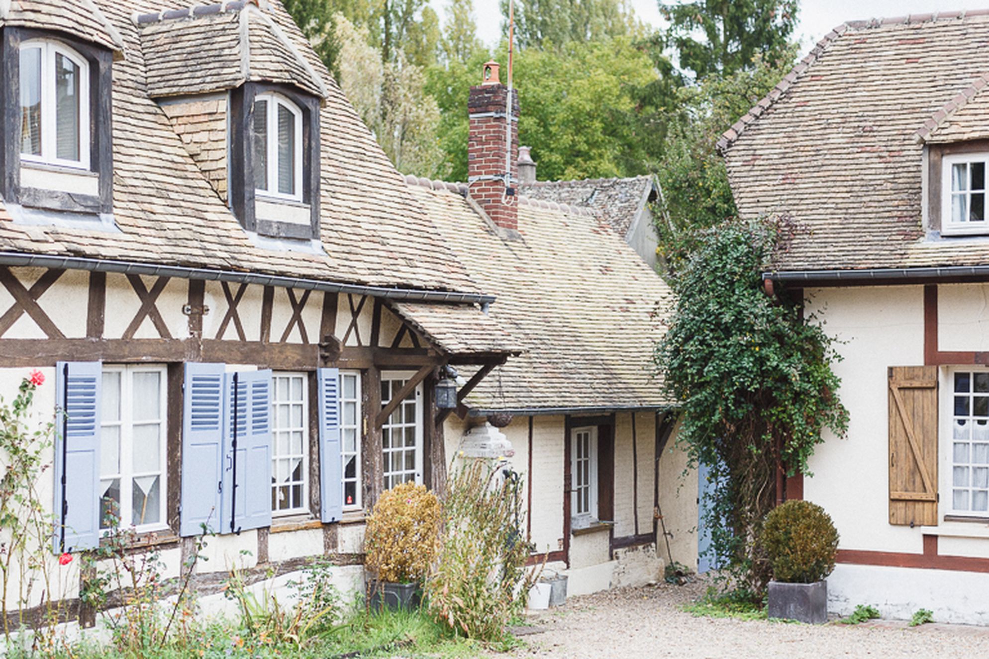La Lévrière exterior shot in Eure, Normandy, Northern France