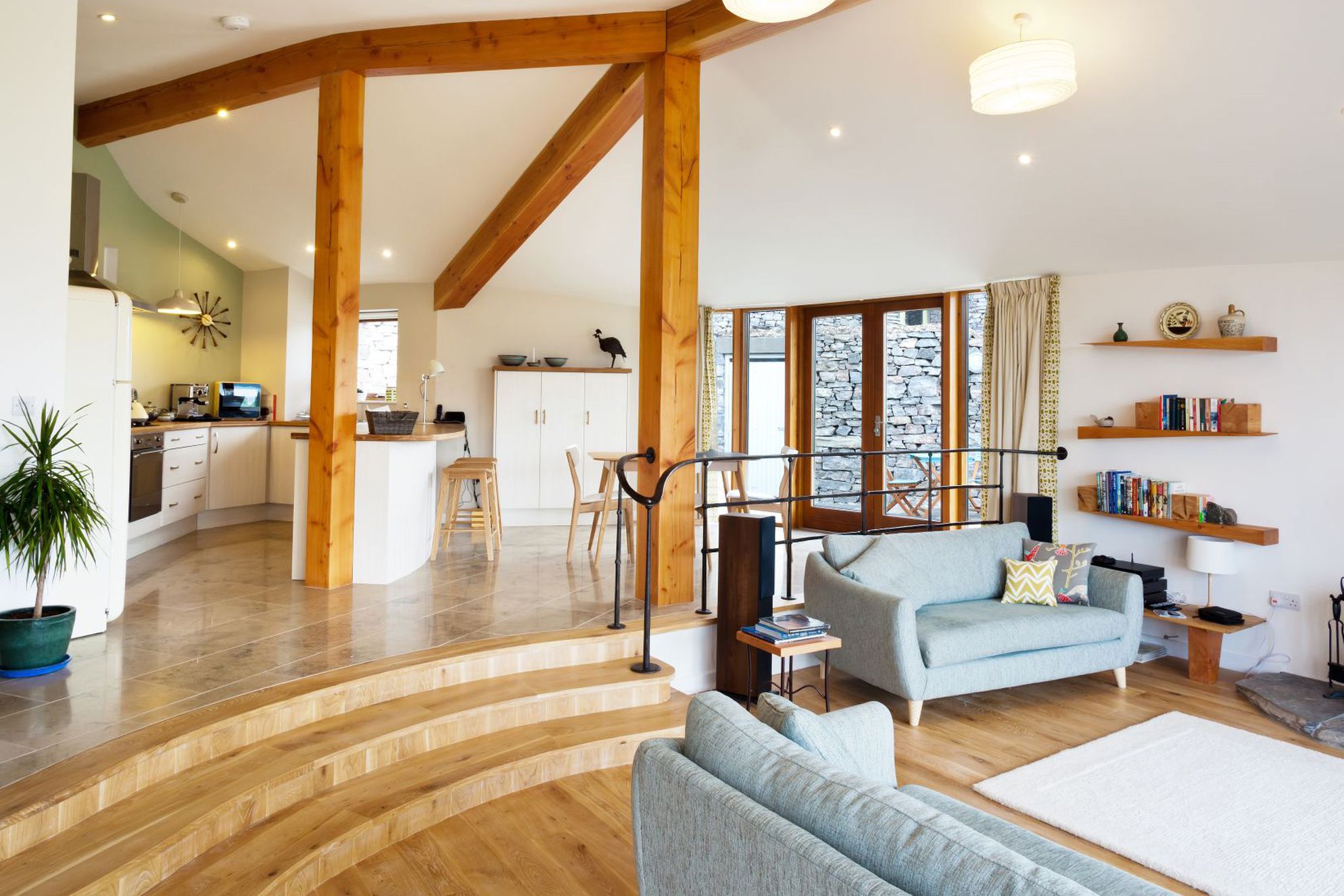 Curved Stone House - Gallery