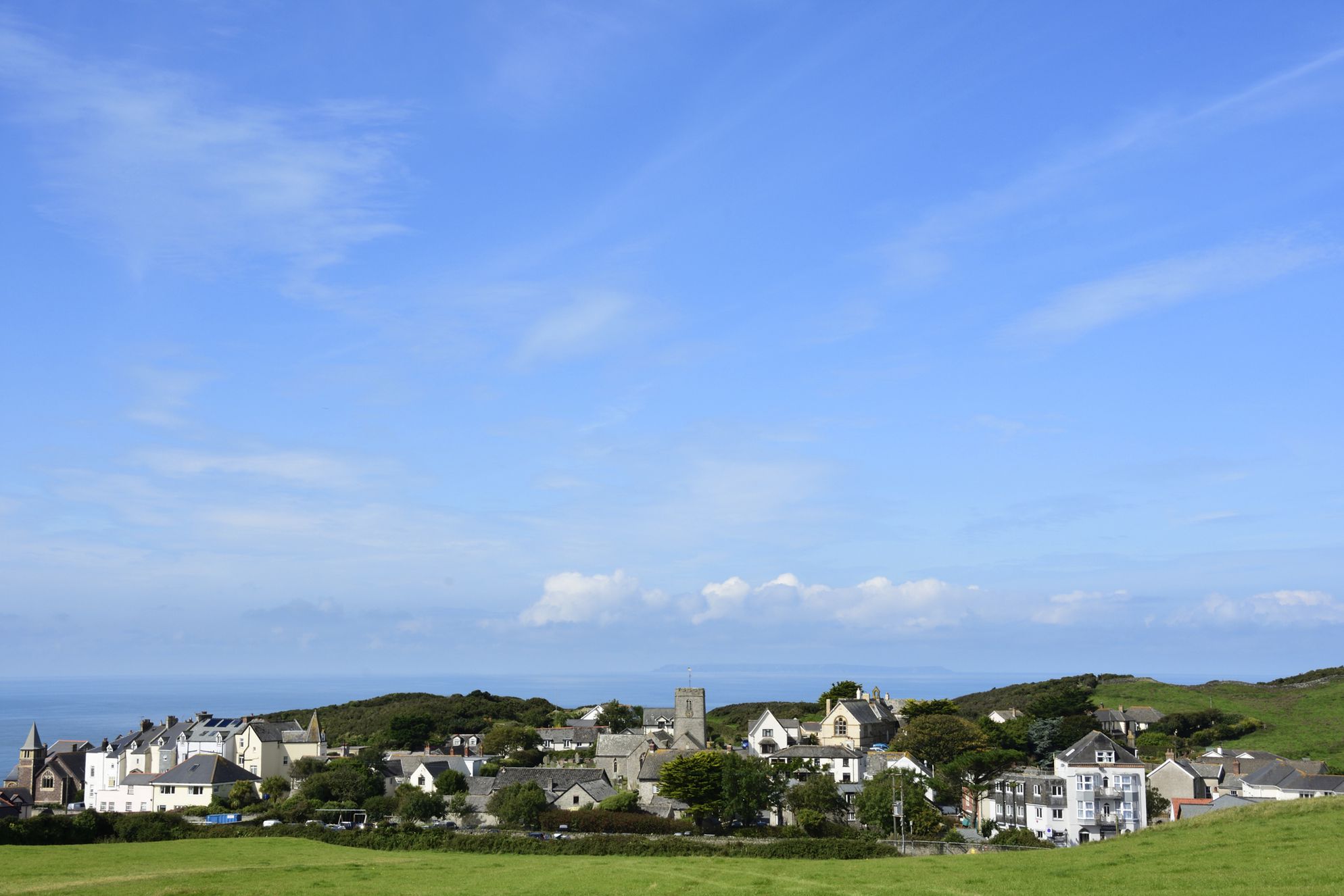 View of the local town