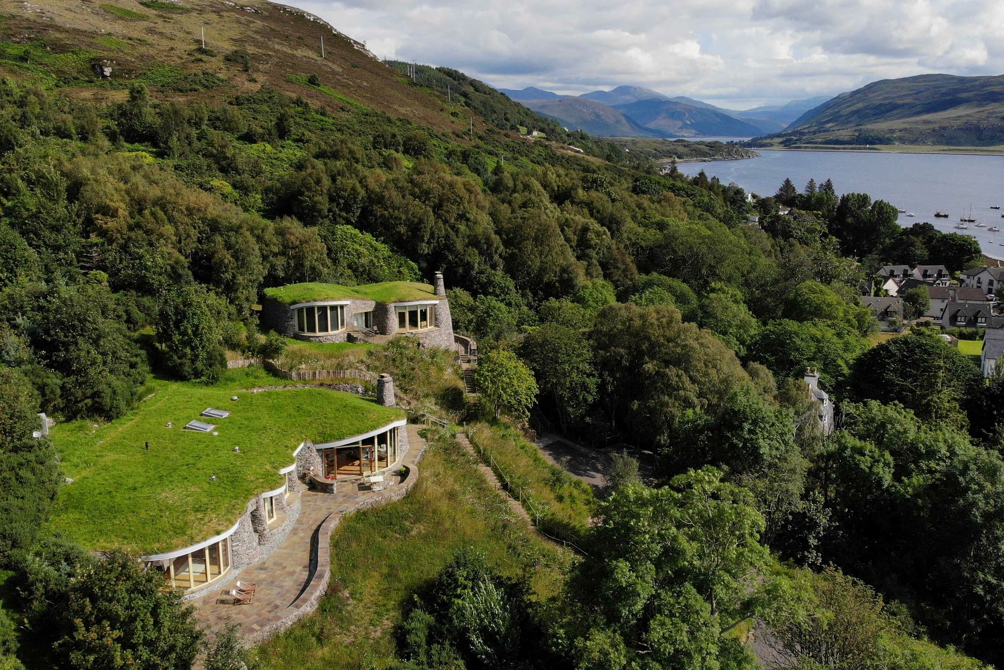 Curved Stone House - Gallery