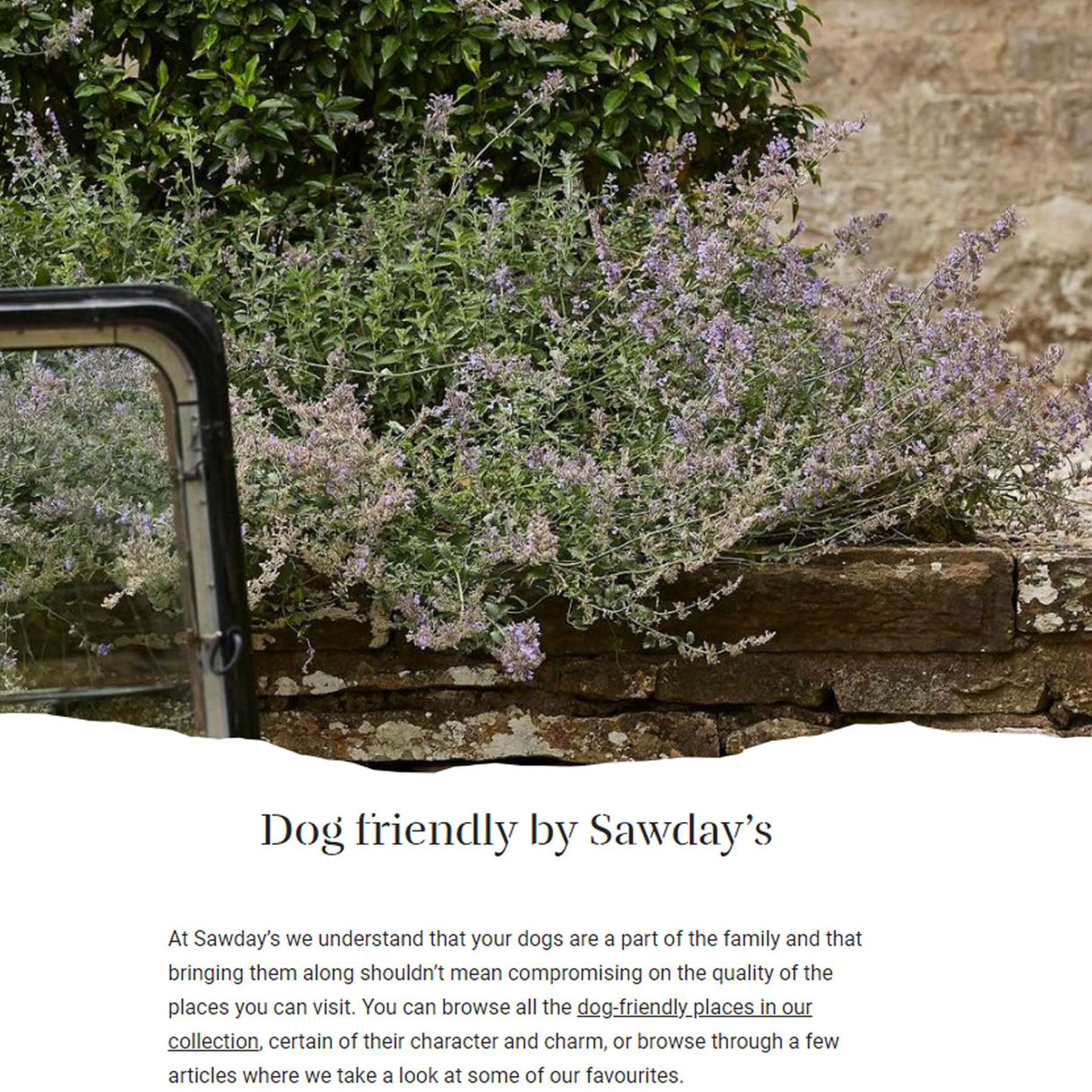 Dog friendly by Sawday's