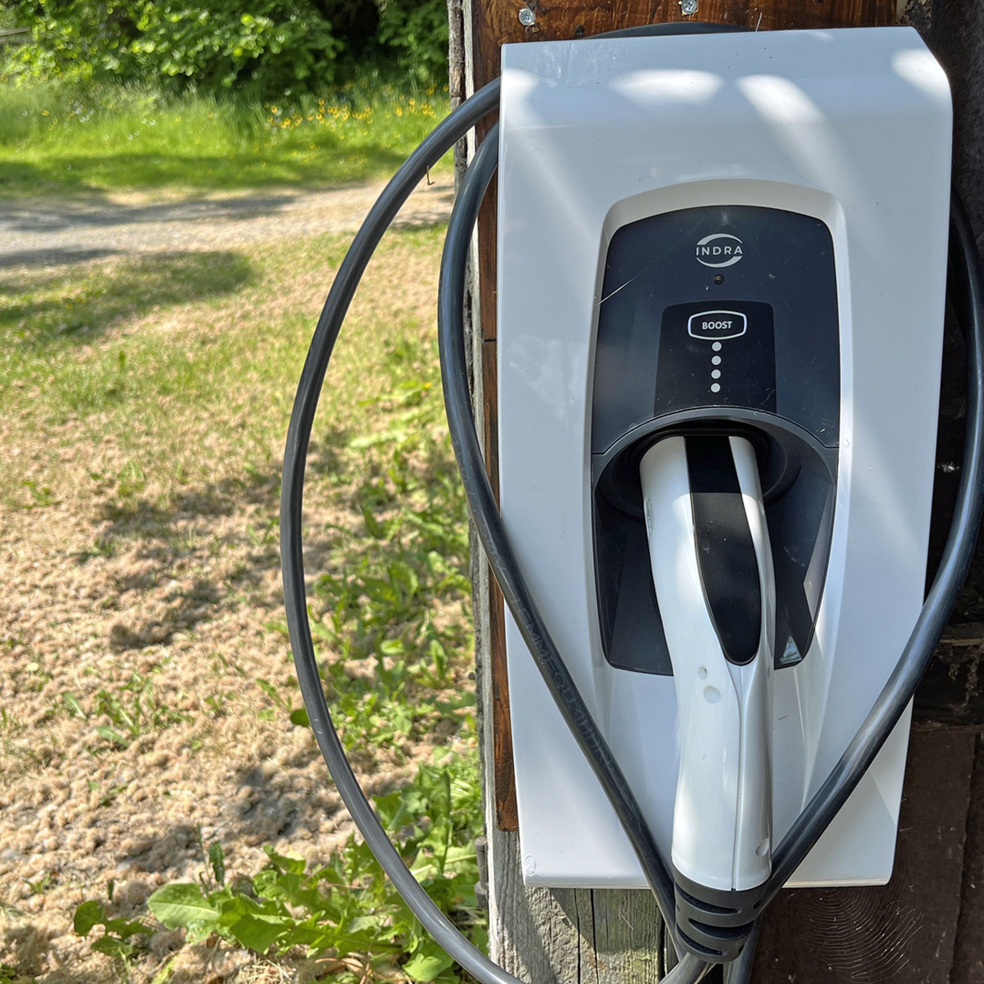 Places with EV chargers