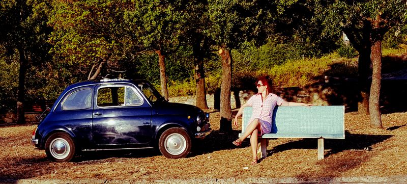 Lois Pryce in Cilento
