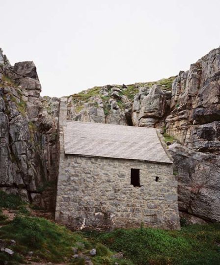 St Goven's chapel, carved into the cliffside in West Wales