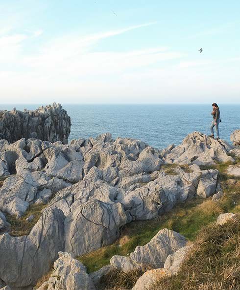 The fissured rocks at Acantilados-de-Castro-Arenas